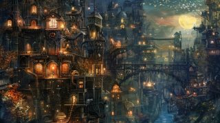 Steampunk Street Wallpaper: Stunning Free HD Background