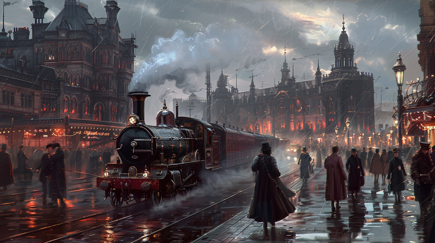 8K Steampunk Street Wallpaper Images for your Computer