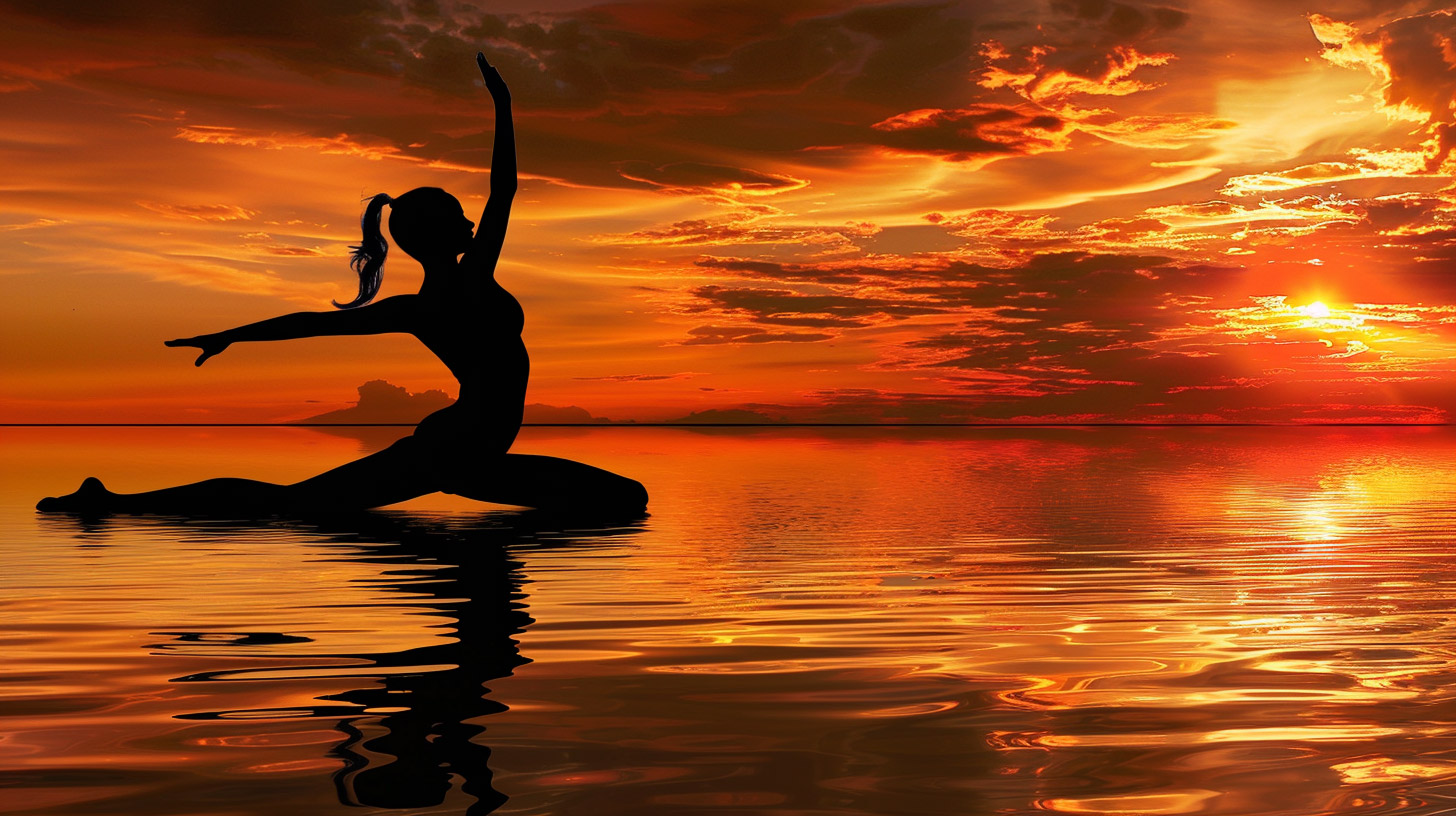 Sunset Gymnast Stock Photo: Free HD Wallpaper Download