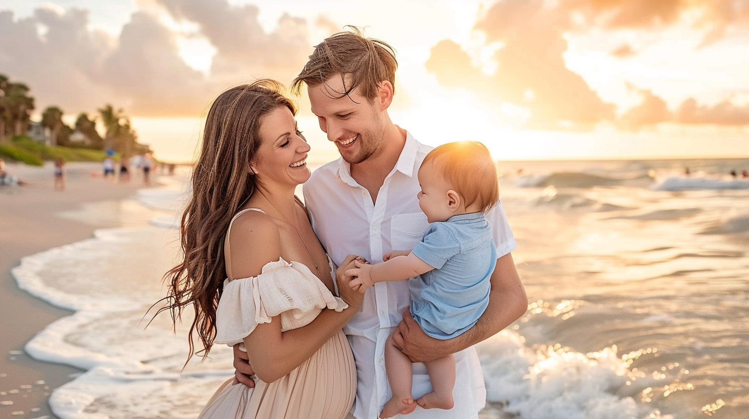 Beautiful 8k Digital Background for Beach Family Photos