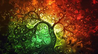 Dynamic Abstract Tree of Life Desktop Background Images