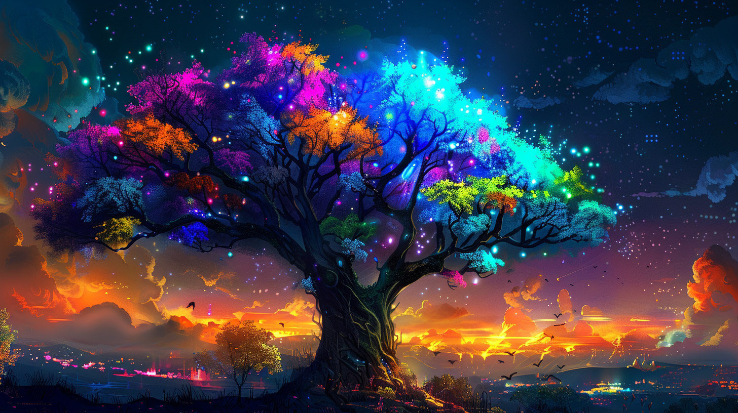 Stunning 8K Abstract Tree of Life Wallpaper Download