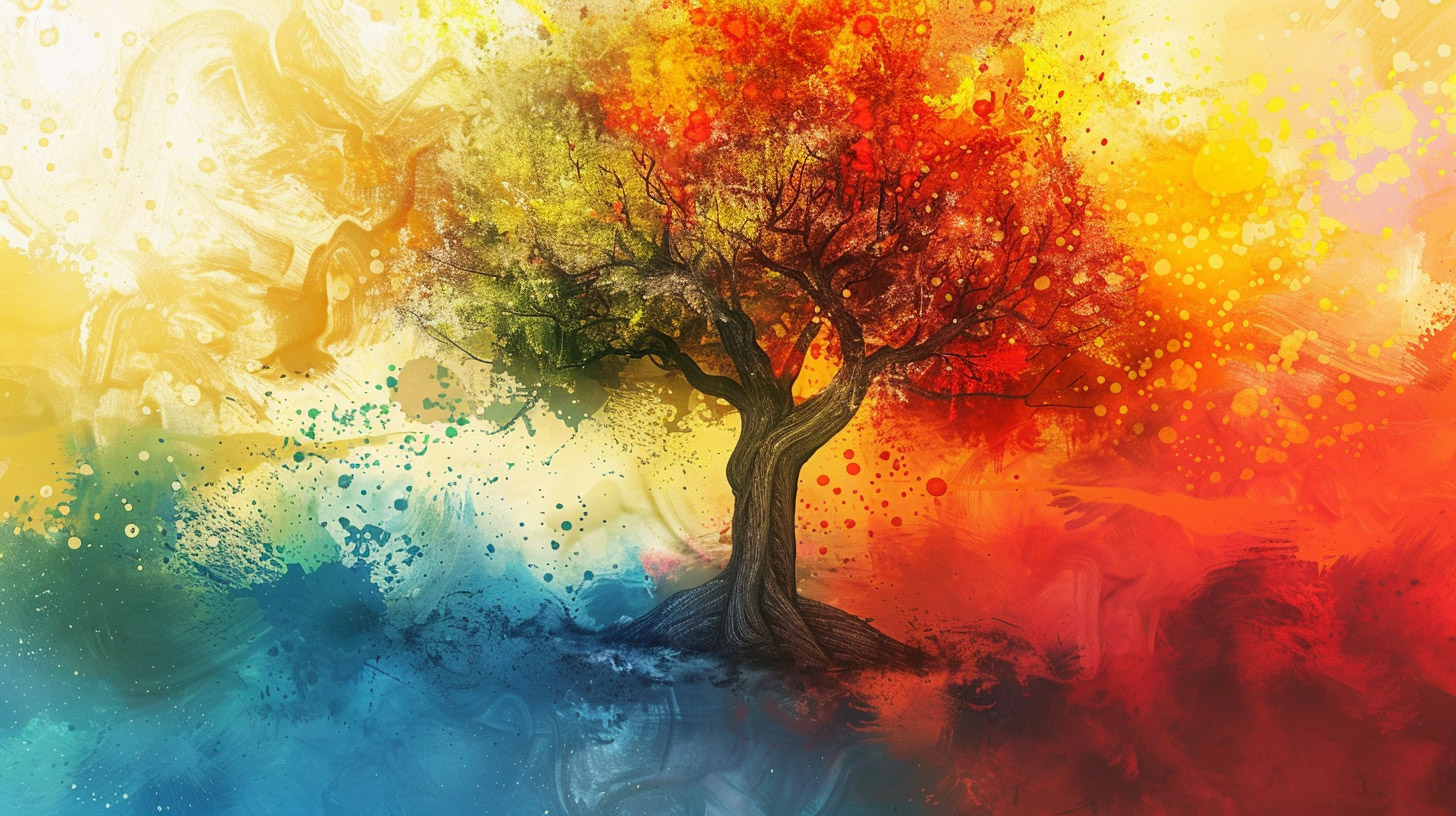 Ultra HD Abstract Tree of Life Wallpaper for PC