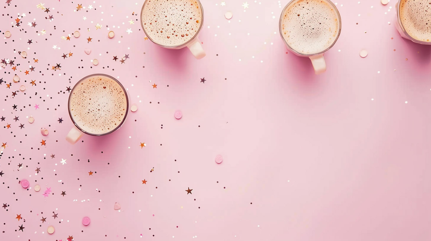 Aesthetic Pastel Cute Coffee Wallpaper for Your Desktop