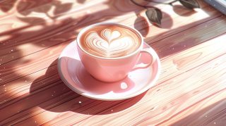 Free PC Wallpapers: Aesthetic Coffee in Pastel Shades