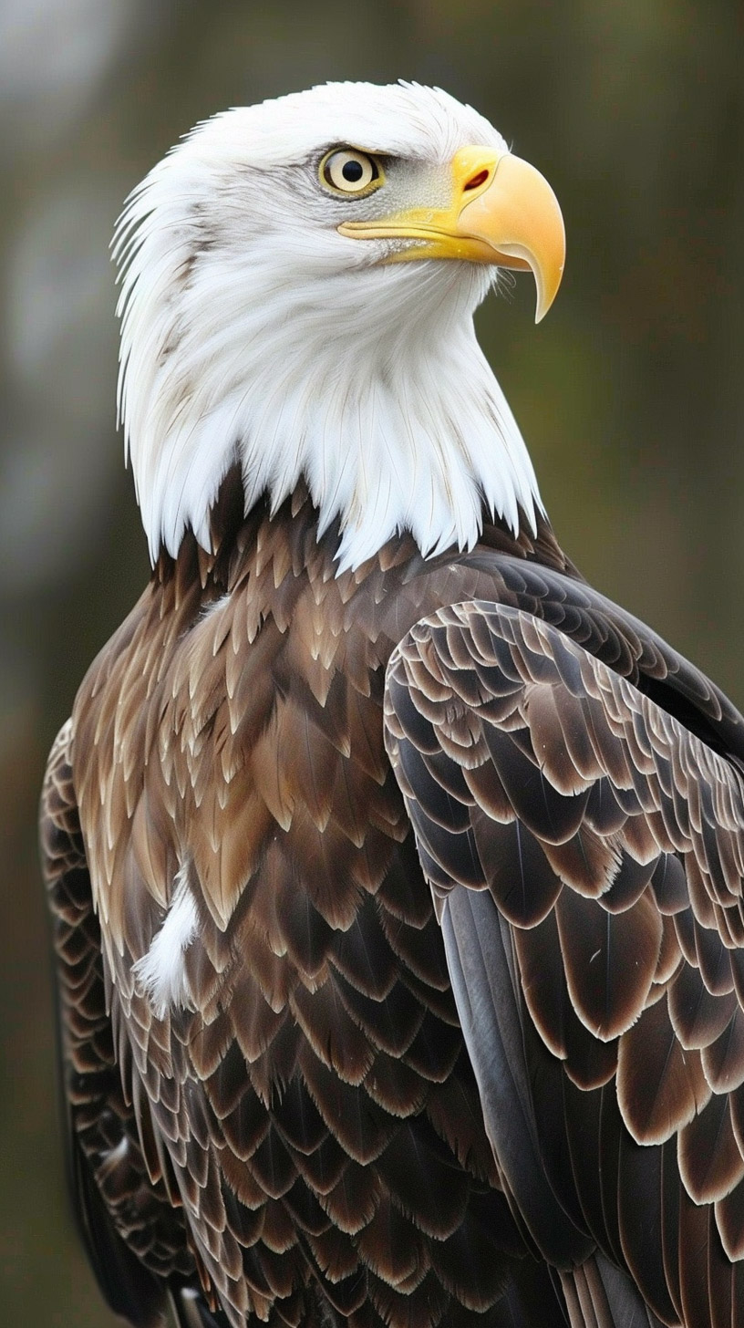 Digital Background of American Flag with Bald Eagle Image