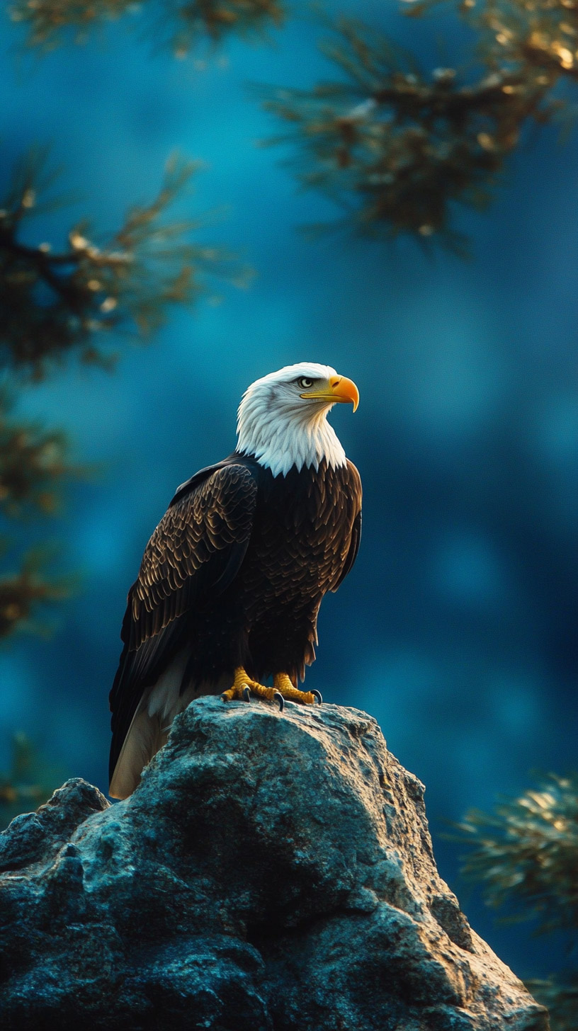 American Flag Eagle HD Mobile Wallpaper for iPhone