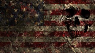 Ultra HD American Flag Skull Desktop Background Images