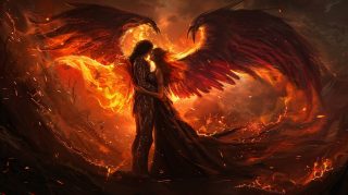 Angel and Demon Love: Ultra HD Wallpaper Download