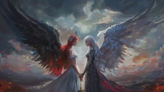 PC Wallpapers: Angel and Demon Art for Enthusiasts