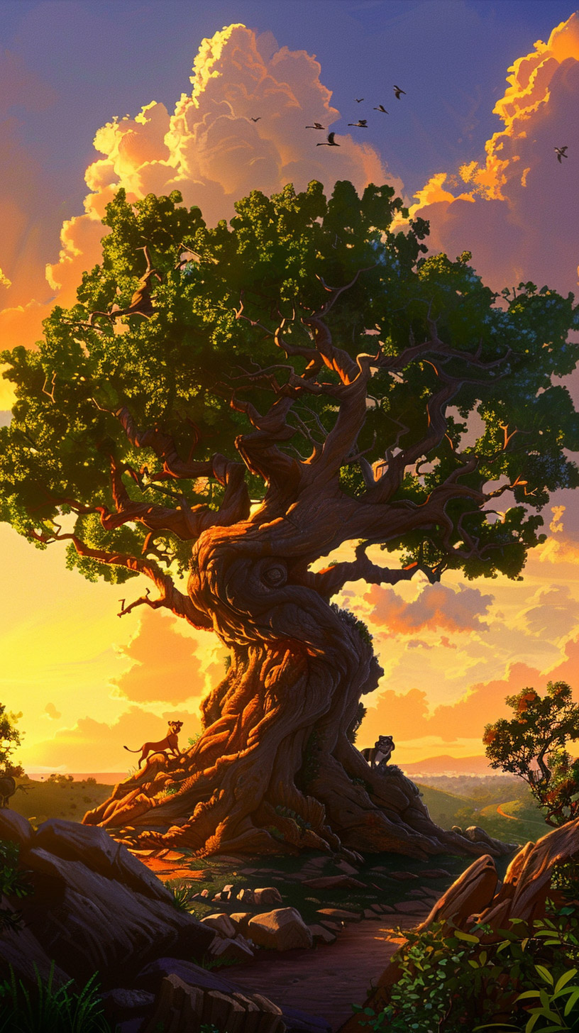 Animal Kingdom Tree of Life HD Mobile Wallpaper