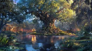 AI Animal Kingdom Tree of Life HD Wallpaper