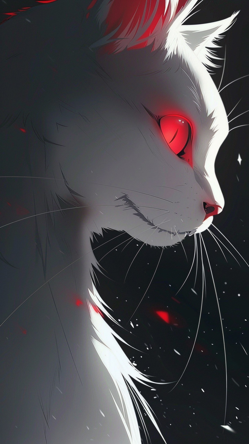 Creative Digital Backgrounds Featuring Anime Cats