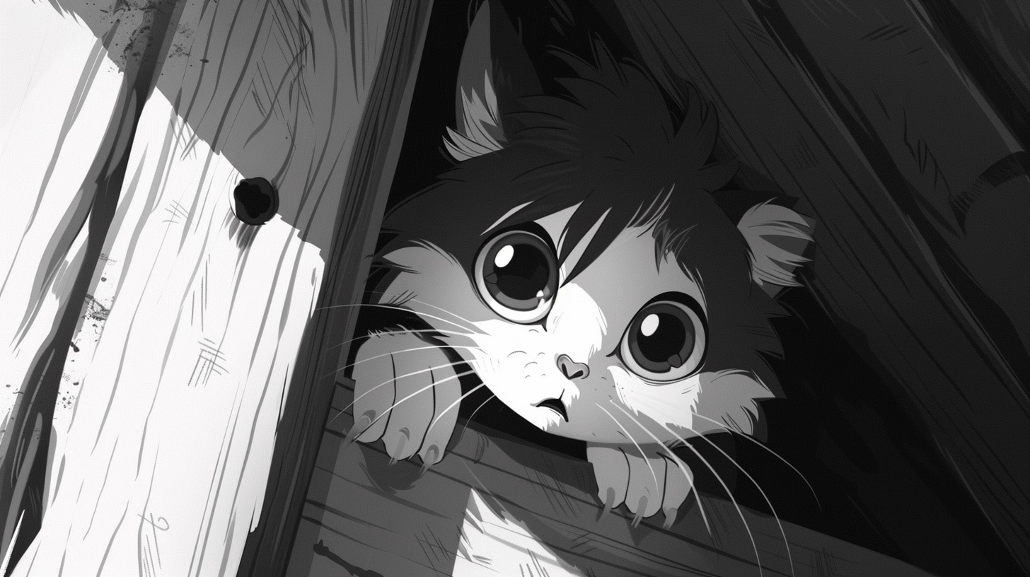 8K Resolution Anime Cat Desktop Backgrounds Available