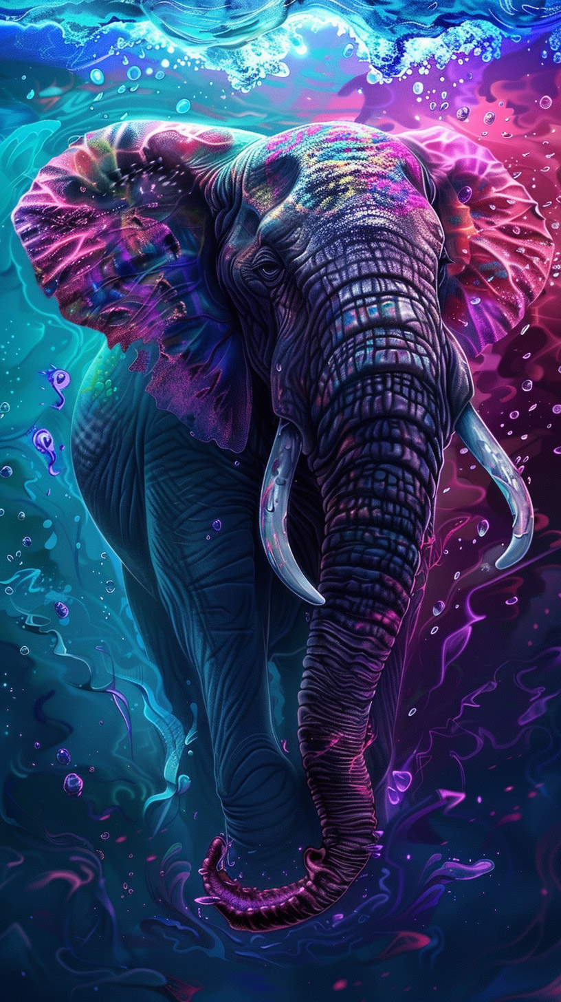 Eye-Catching Anime Elephant Wallpaper for Samsung Galaxy