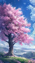 high-resolution sakura tree mobile wallpaper: download now