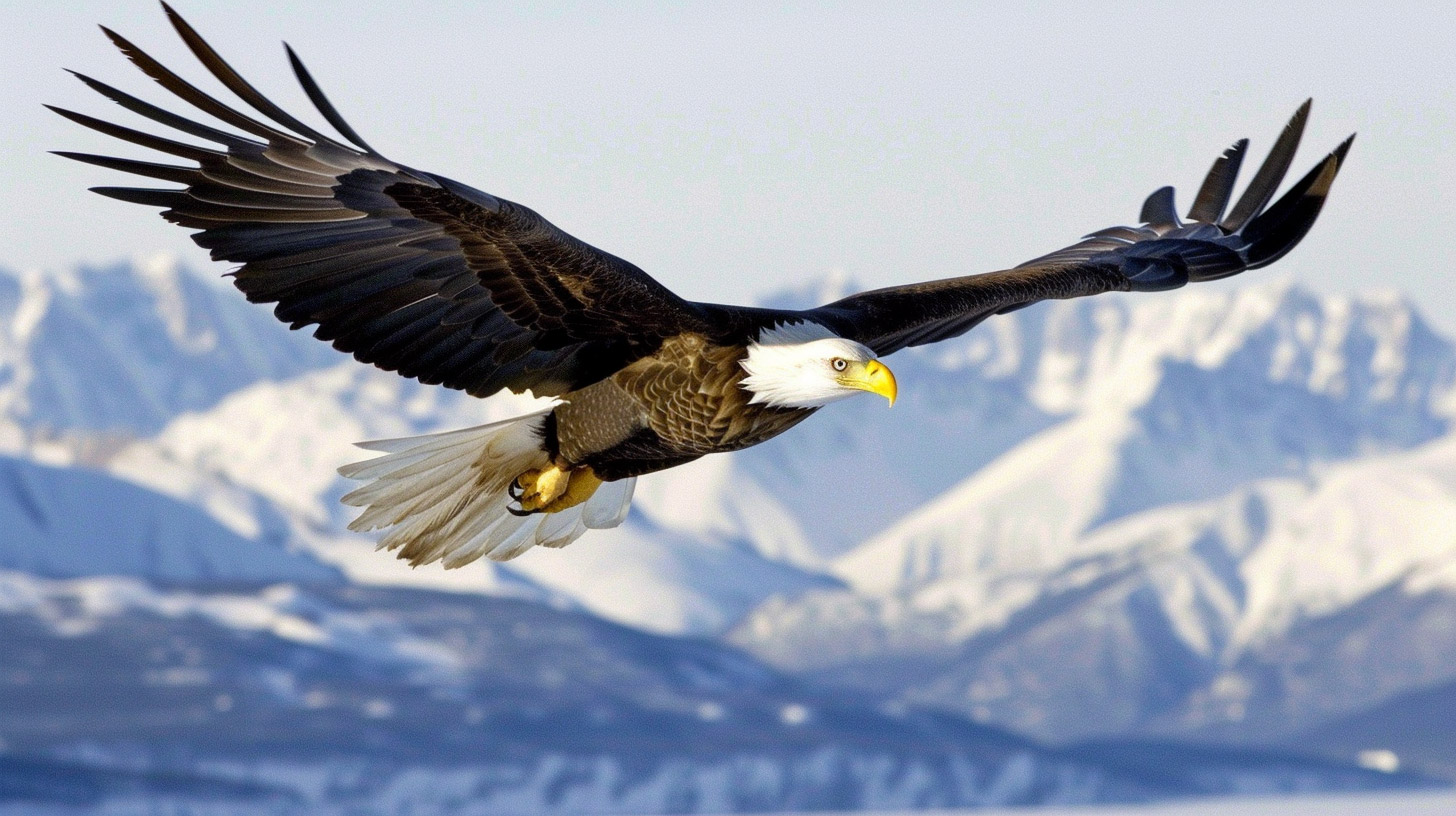 Elevate Your Desktop with Bald Eagle Flying Photos