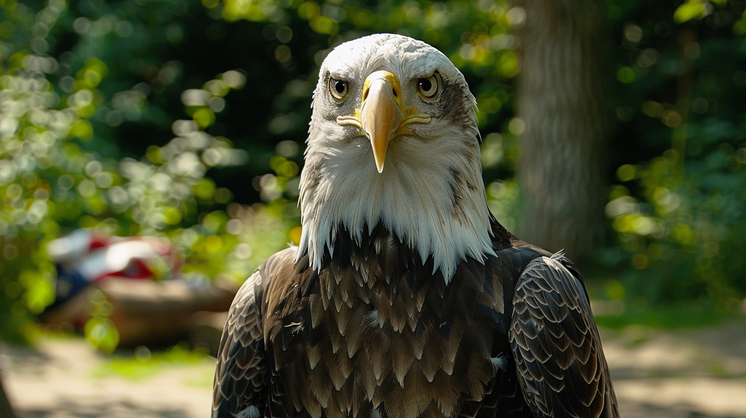 High-Definition Desktop Background of Bald Eagle