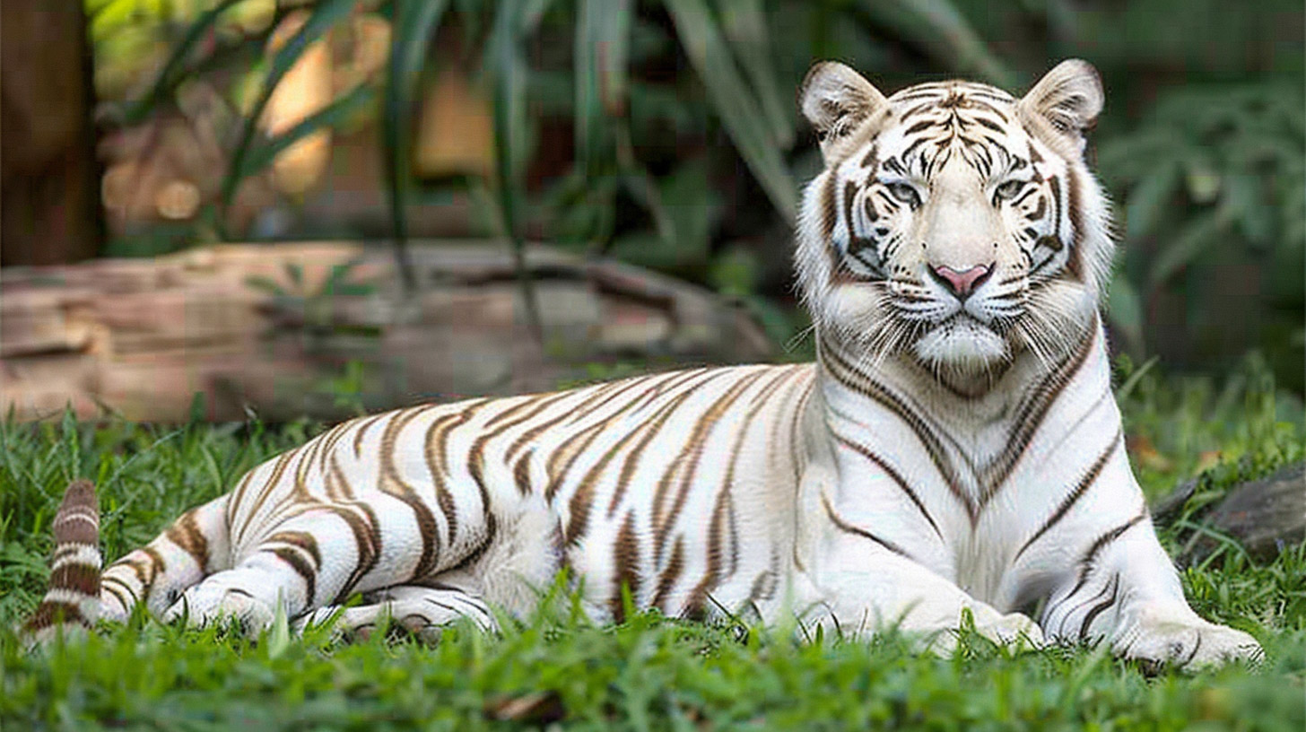 Free Ultra HD Wallpaper of Majestic White Tiger