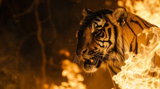 Stunning Bengal Tiger Digital Background in Ultra HD