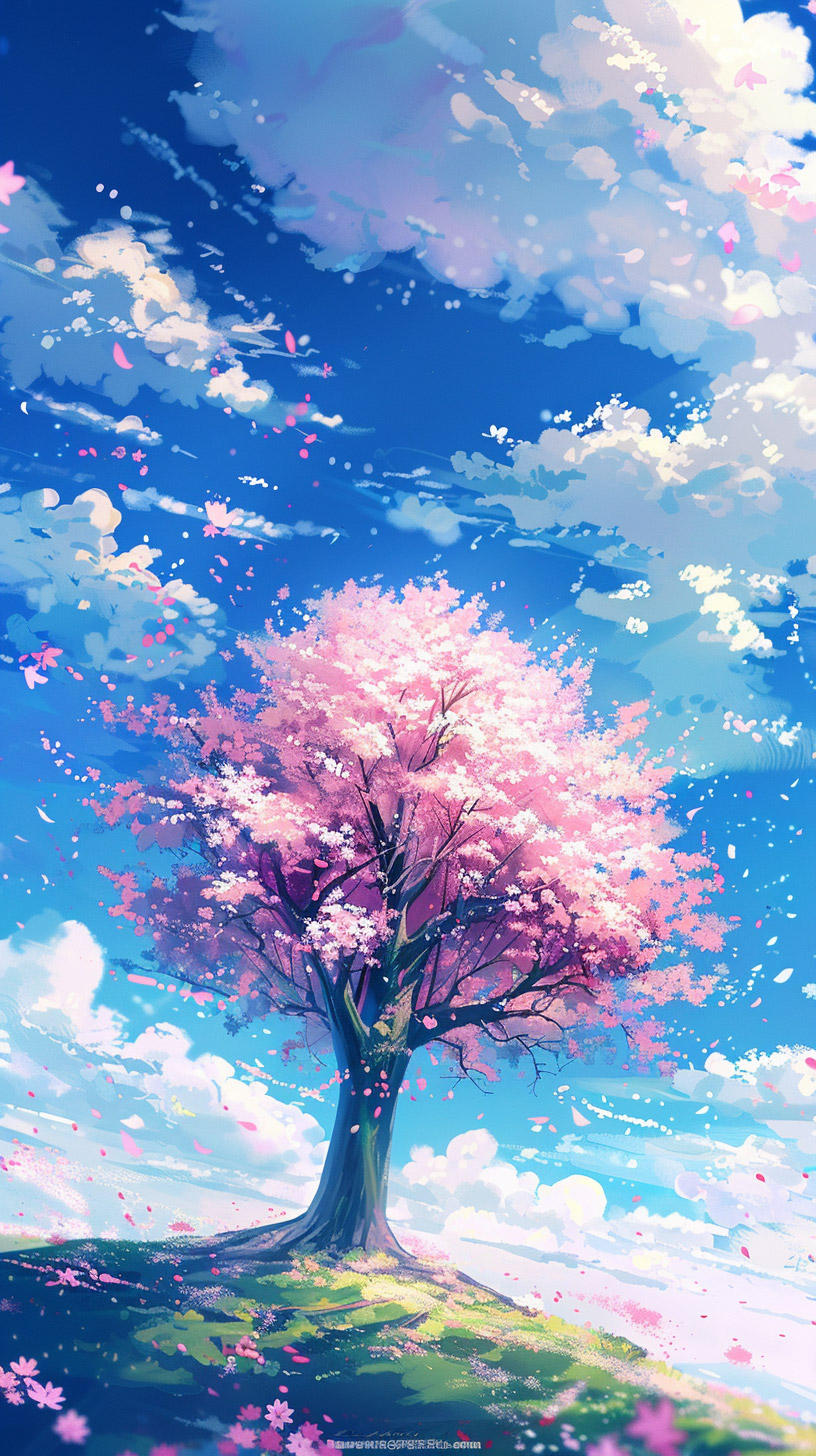 Beautiful Sakura Tree Pictures for iPhone and Android