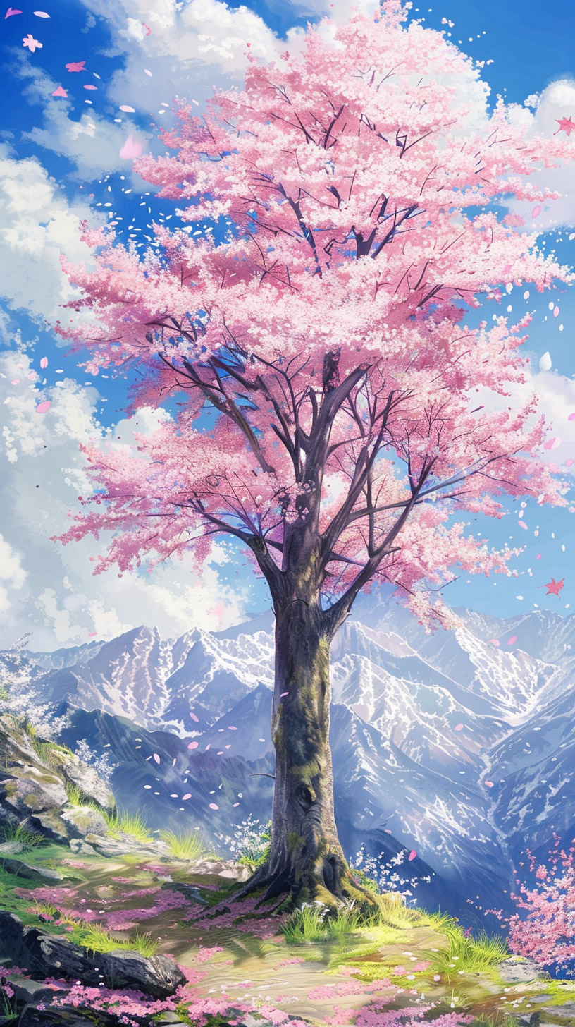 High-Quality Digital Sakura Tree Pictures for iPhone