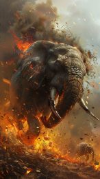 Stunning Big Elephant HD Mobile Wallpaper for iPhone