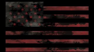 AI Wallpaper: Black American Flag in Ultra HD