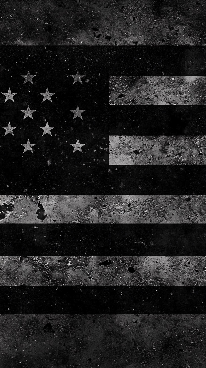 Personalize Your Mobile with Black American Flag Photos