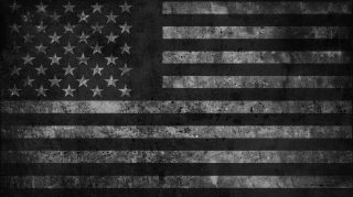 Unique Black American Flag Digital Backgrounds in 16:9