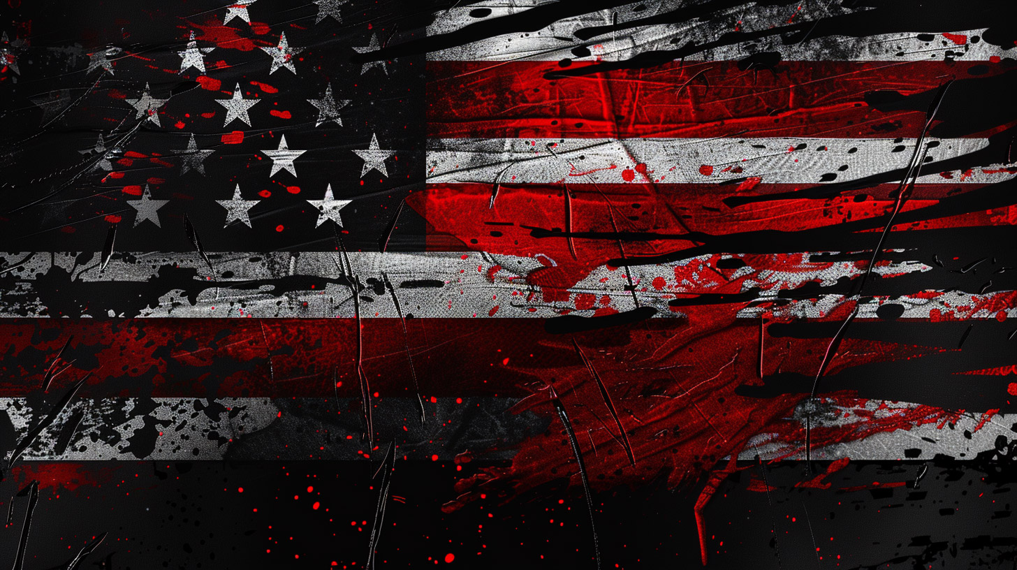 Download 4K Black American Flag Desktop Background Images