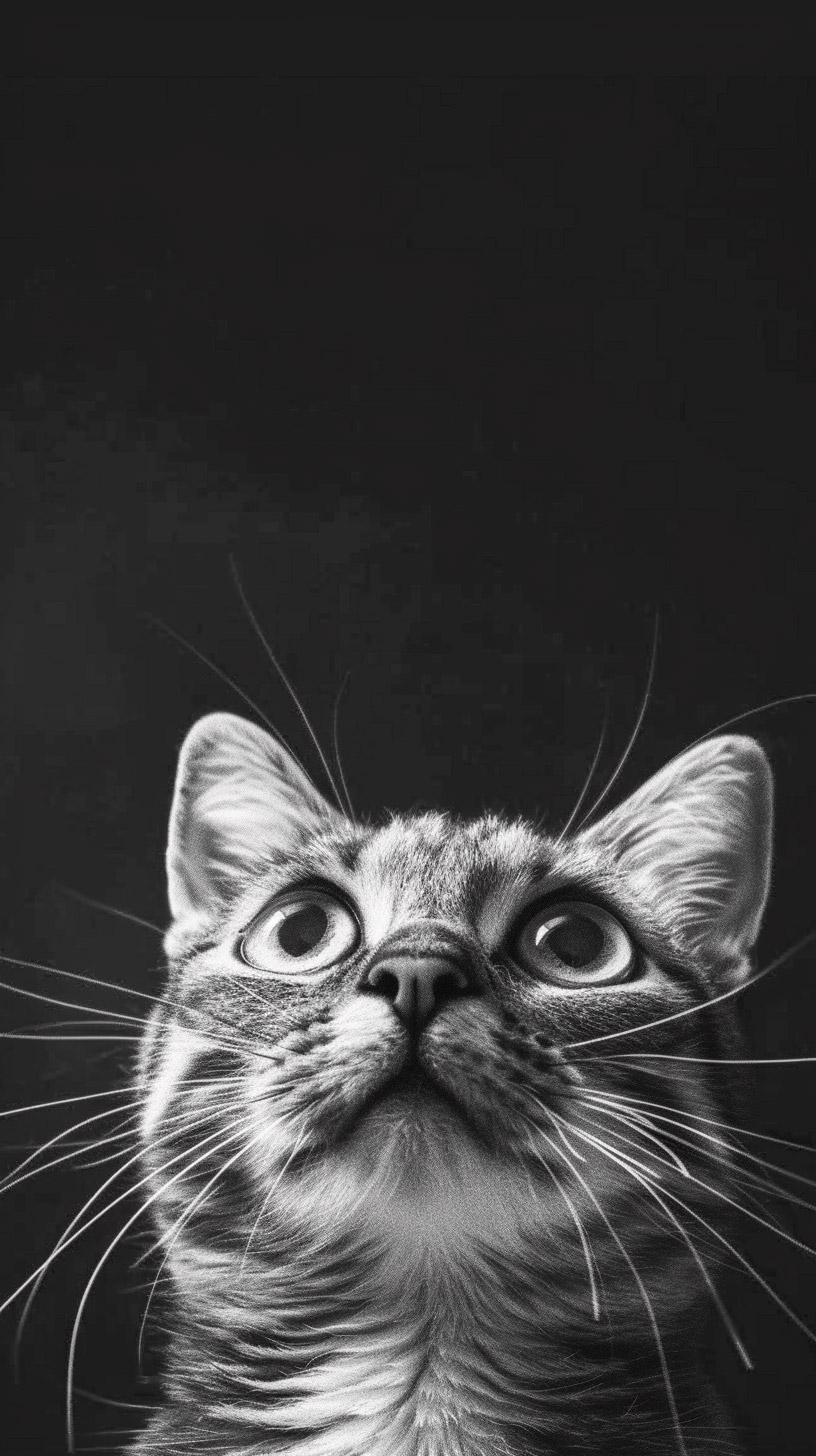 Mobile-Friendly Black and White Cat Pictures