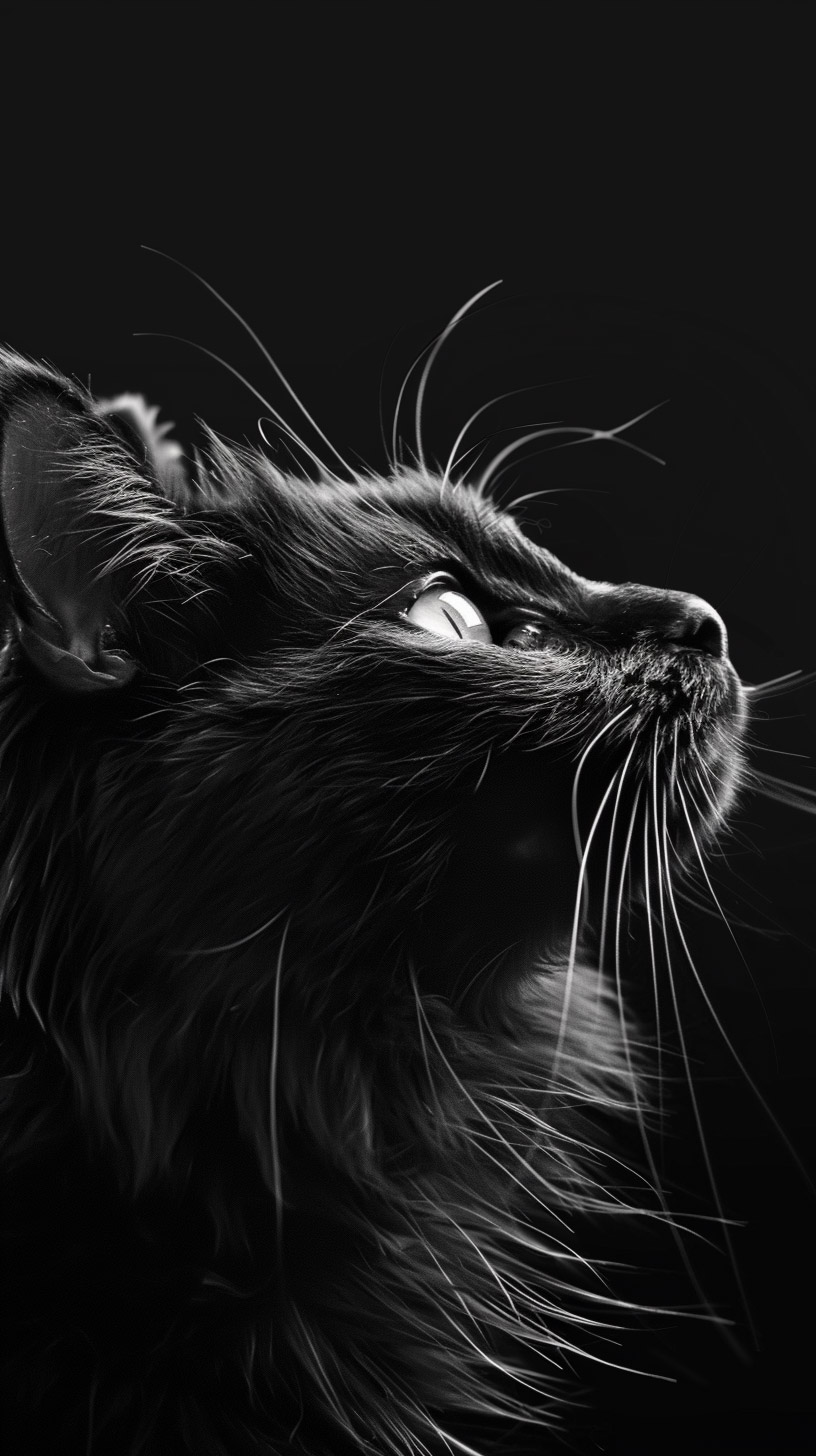 Beautiful Black and White Cat Pictures for Any Phone