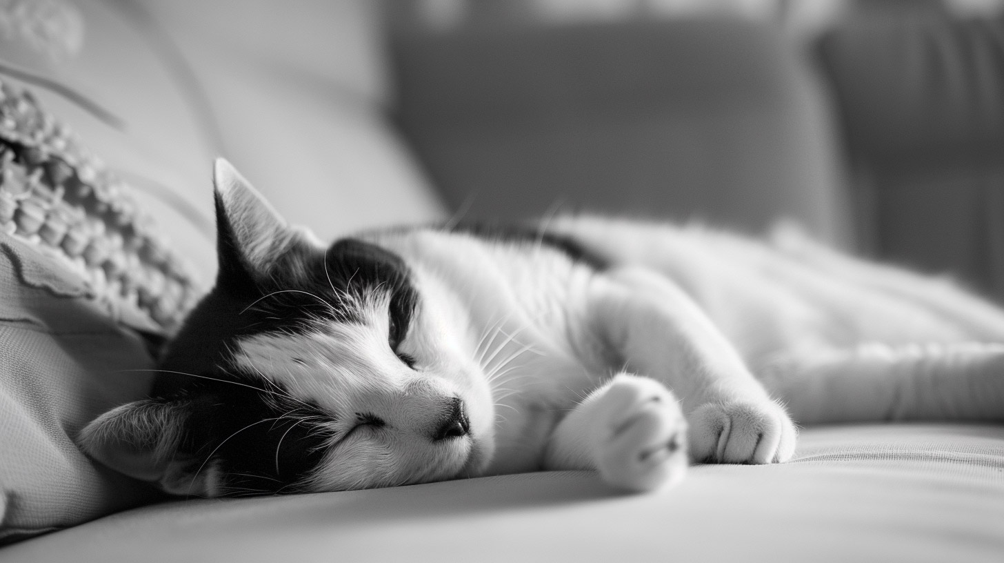 High-Quality 4K Black and White Cat Wallpapers