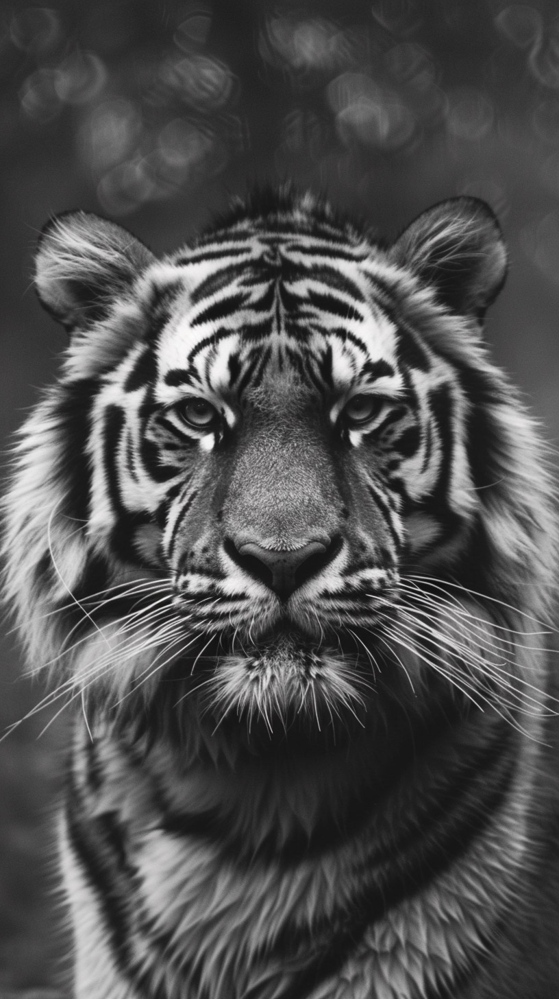 Black and White Tiger Wallpaper for Google Pixel Users