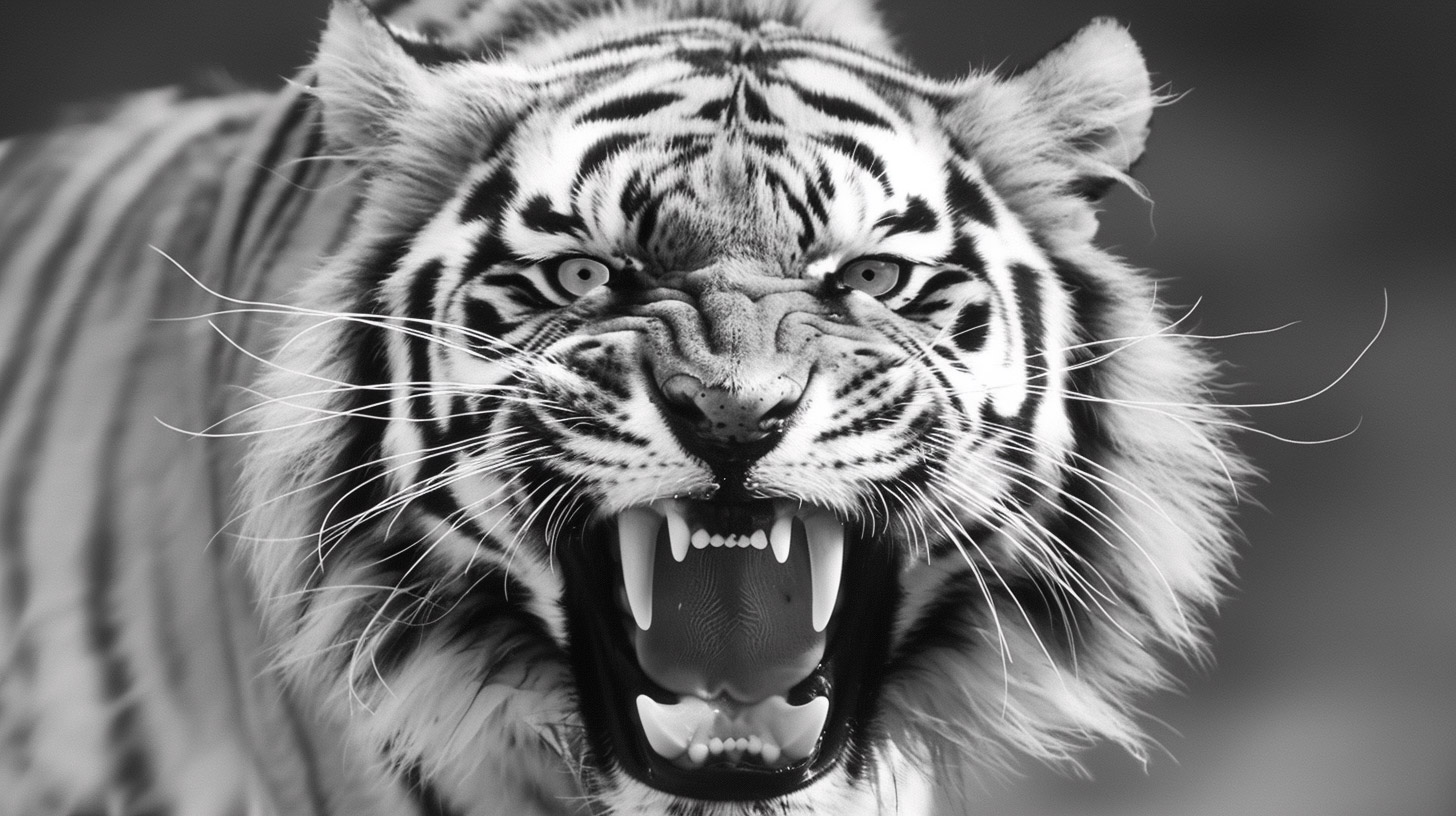 AI-Generated Tiger Wallpaper: Free for Desktop Use