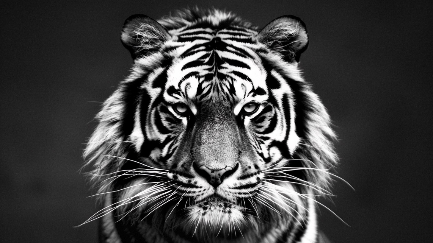 Ultra HD Black and White Tiger Desktop Backgrounds