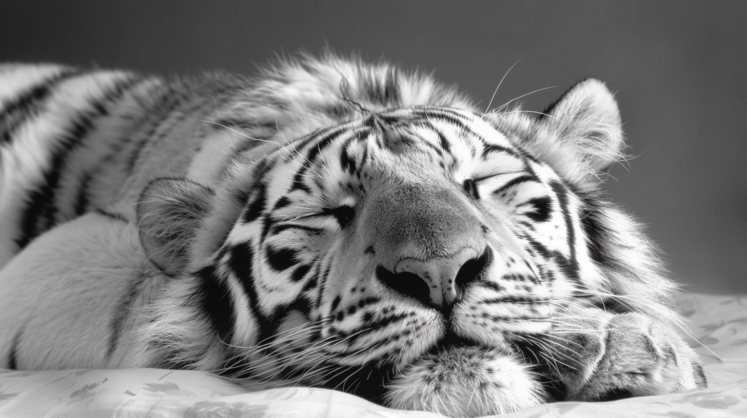 Black-and-White Tiger Images: Free Wallpapers for All Screens