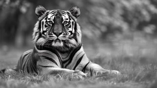 Black-and-White Tiger: Vibrant HD Wallpapers to Download