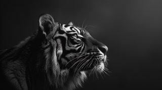 Download 1920x1080 HD Pics of Black-and-White Tiger