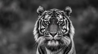 4K Black-and-White Tiger Desktop Wallpapers for Free