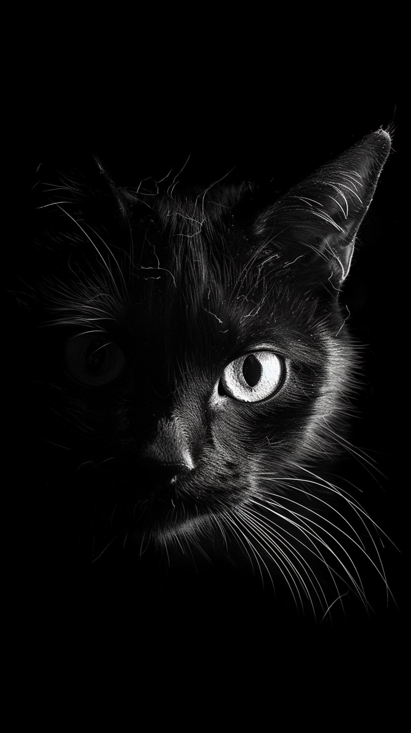 Stylish Black Cat Wallpapers for Android and iPhone