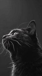 Enhance Your Mobile with Black Cat Wallpapers in HD