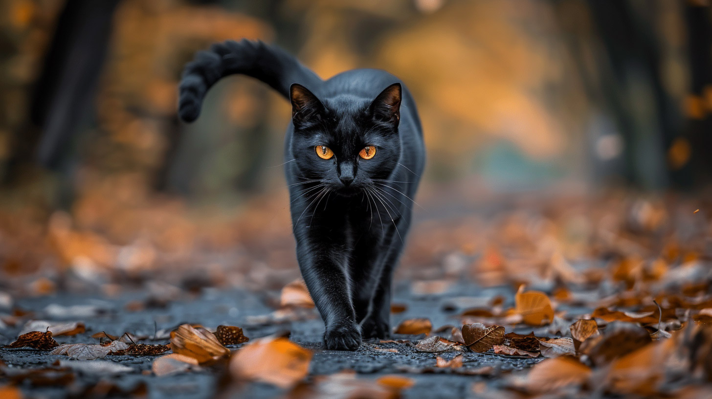 Download Free Black Cat HD Wallpaper for Desktop