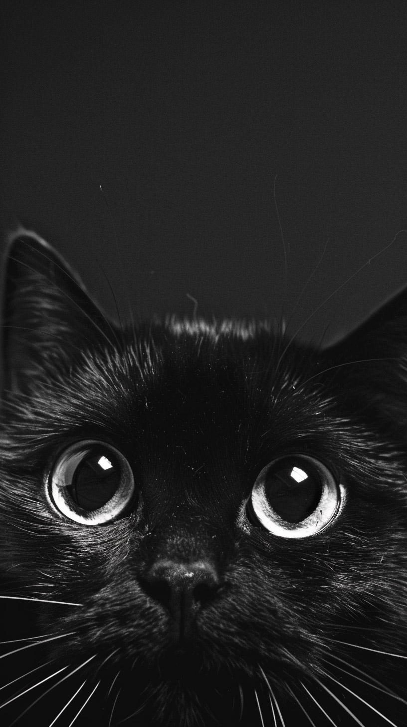 captivating black cat wallpapers for all smartphone brands