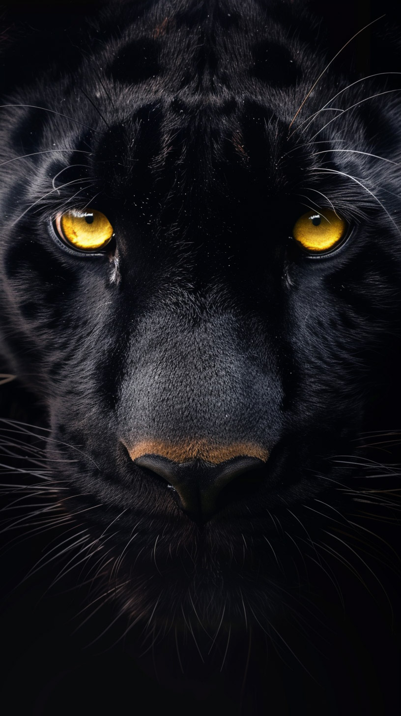 Vibrant Black Tiger Pictures for iPhone Screen Savers