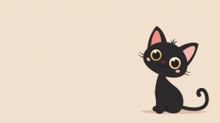 Download Free Cartoon Black Cat Wallpaper for Your PC