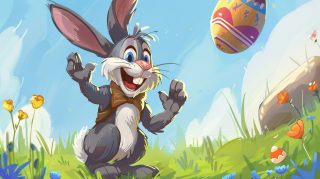 Cartoon Easter Bunny 1920x1080 Free Wallpaper Collection