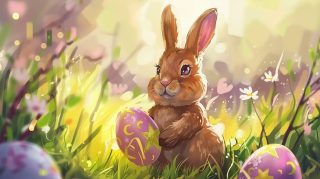 Vibrant Easter Bunny Images: Free Download for HD Wallpaper