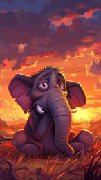 Cute Cartoon Elephant Photos to Enhance Your Mobile Screen